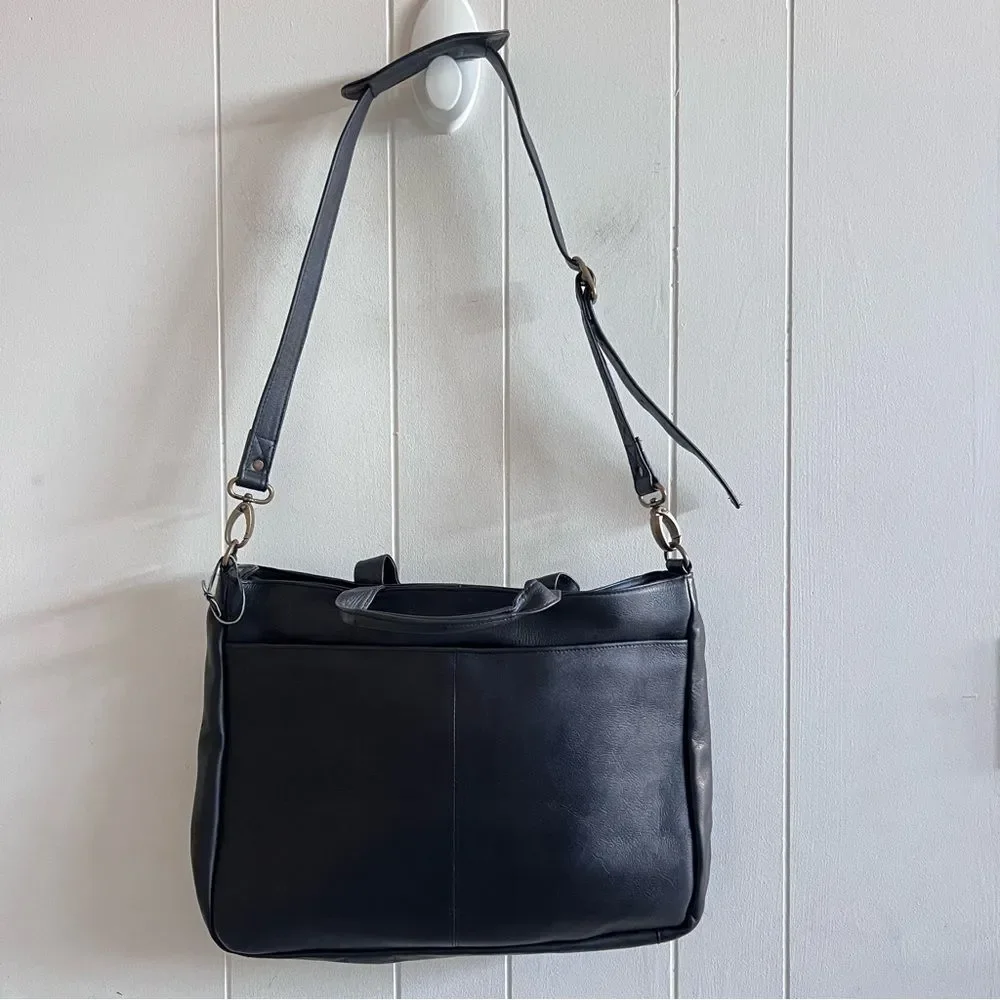 Latico Genuine Leather Laptop Messenger Bag